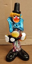 Murano Glas Clown, H= ca. 19 cm, Dekoratives Designerobjekt. Unbeschädigt.
