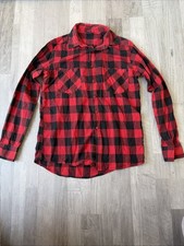 Brandit Herren Flanellhemd Rot