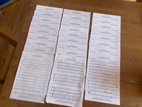 Noten abba super trouper - noten:, trouper"