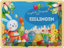 Blechschild 30x40 cm Ostern