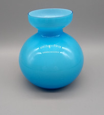 Opalglas Vase türkisblau
