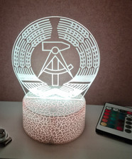DDR Wappen LED Nachtlicht