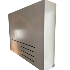 Interlübke Kleiderschrank Collect Außen Lack Greige M08 Matt Weiß Grau 