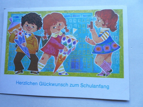 Schulanfang glückwunsch - ak,