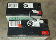 24 V SSB Batterie 2 x 12 Volt 9 Ah; AGM Batterie für USV, Solar, Modellbau usw.