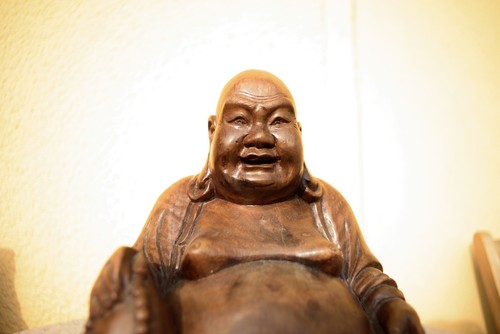 Buddha holz 25cm - buddha, holz,25cm