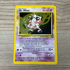 Mr. Mime Pokemon Karte TCG 6/61 Selten Holo Jungle Set