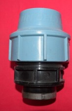  Unidelta  Schraub-Verbinder Muffe 11/2"  auf 3" (63) PE-Rohr Fitting