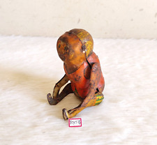 1950s Vintage Rollen Affe Aufziehen Blech Spielzeug Alt Dekorative Sammel TOY574