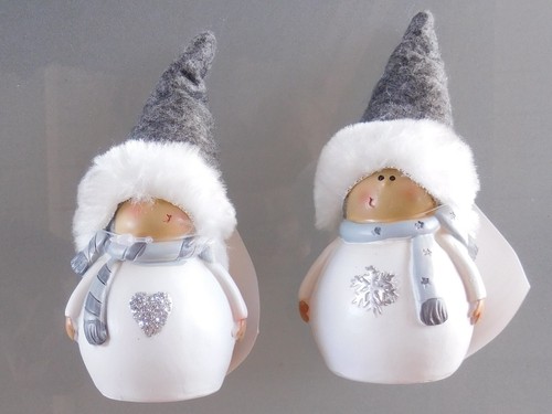 Schneemann mit herz flocke - herz, /