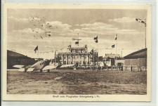 AK Königsberg Ostpreußen Zentral Flughafen Flugzeug 1932