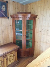 wunderschöner Biedermeier Eckschrank  massiv Kiefer , sehr früh um 1820