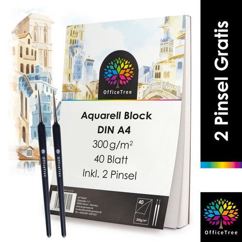 Blatt aquarellblock din a4 - aquarellblock,