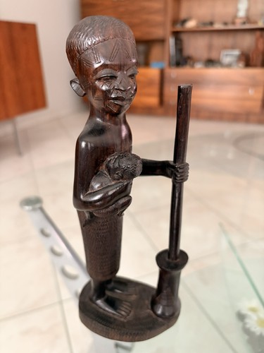 Afrikanische holzskulptur frau - afrikanische,