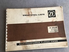 ZF Ersatzteilliste Eicher