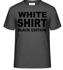 T-Shirt (schwarz) mit Aufdruck -- WHITE SHIRT BLACK EDITION