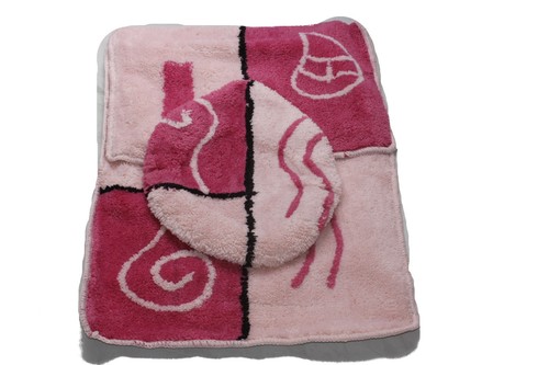 3tlg bad garnitur teppich - bad,