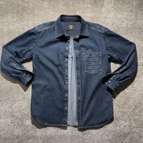 Mcm denim shirt jacket - mcm,