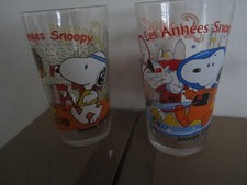 2 Snoopy Gläser Glas les