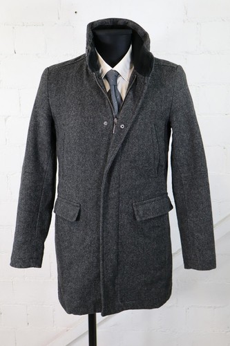 Zara man grauer kurzmantel - zara,