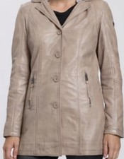 Alpenblitz Damen Lederjacke Lederblazer  Hellbeige Größe 38