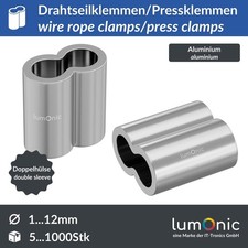 1-1000x Drahtseilklemme 1-12mm