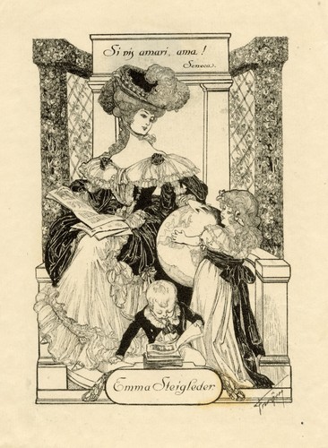 Franz von bayros - bayros, radierung