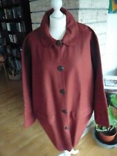 NEU Besonderer toller Kurzmantel Mantel Jacke HIMALAYA Wolle Gr.L Rot /rotbraun 