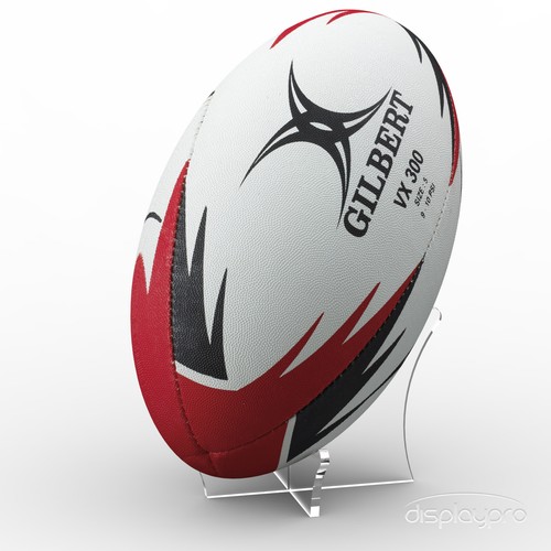 Acryl rugby ball display - rugby,