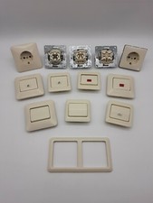 JUNG ST 550 Steckdose Rahmen Kontroll- Klingel Wippe Schalter Taster cremeweiß