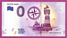 0 Euro UEPL 02 2019 Roter Sand deutscher Leuchtturm in der Wesermündung