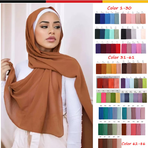 Kopftuch chiffon schal - chiffon,