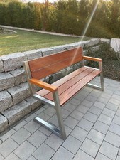 Gartenbank Edelstahl Holz