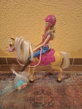 Mattel BJX85 Barbie Futter und Schmusespaß Tawny Puppe m. Pferd