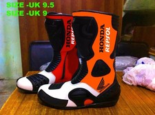Rennen Motorrad Leder Stiefel