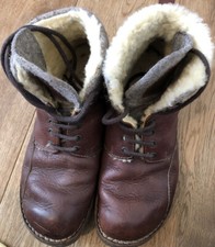Warme Leder Herren-Winterschuhe Lammfell handgefertigt, von SCHUHWERK