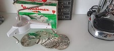 Moulinex Julienne mit 5 Reibe/Schneidescheiben in Weiß