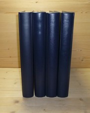 VIER  blaue   SAFE   Ringbinder Favorit  'Morocco'  unwattiert  Nr. 702