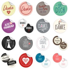 24x Sticker 4cm Geschenk