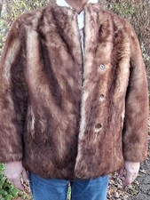 Echt Pelzjacke Frettchen Damen