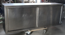 Edelstahl Wandhängeschrank mit Schiebetüren L/B/H 150x35x58,5 cm Gastro /B