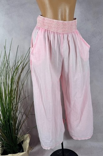 Neu leichte leinenmix hose - ,