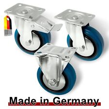 Schwerlastrollen Transportrollen Lenkrollen Bockrollen Blue Wheels Bremse Rollen