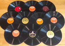 10 x BRUCE LOW auf Schellackplatten 78N Schellack FILM Grammophon++ 78rpm RECORD