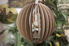 GROSSE MODERNE KUGELLAMPE  AUS HOLZ