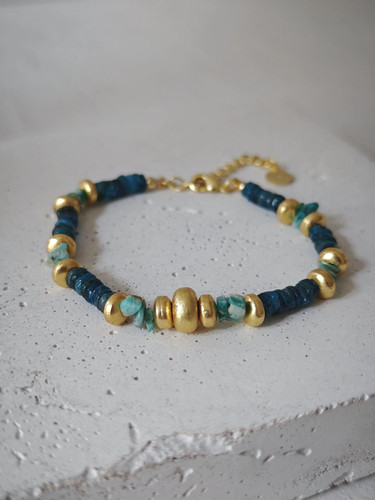 Perlenarmband 18k vergoldung - perlenarmband,