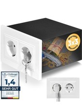 Steckdosen Tresor Versteck | Jetzt mit Fake-Stecker Funktion | Wandtresor