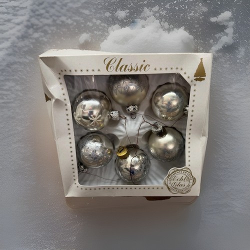 Echtglas weihnachtskugeln - echtglas,