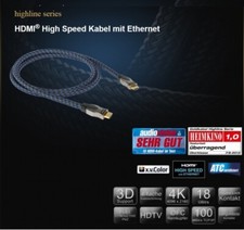 Goldkabel Highline HDMI High Speed mit Ethernet | 1,5 m, UVP war 59,90 €