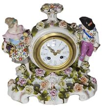 Pendule Kaminuhr Porzellan ca. 1890 - Frankreich